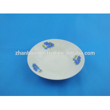 Placa de sopa barata de cerámica de 8 pulgadas exportado al mercado de África